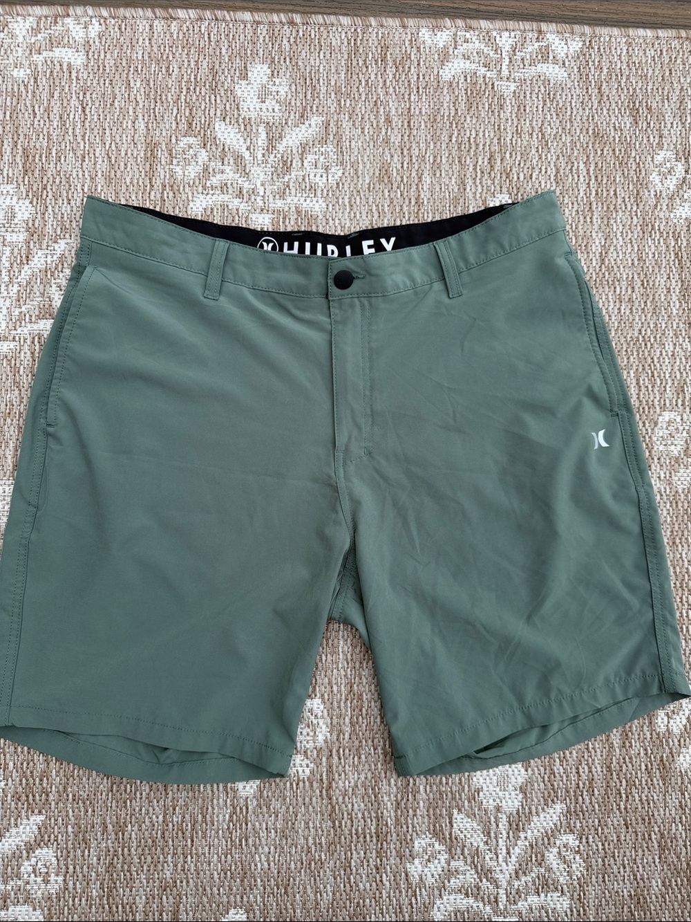 Hurley Olive Performance Swim Shorts